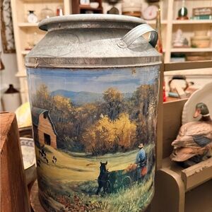Vintage Houston Harvest Dairy Milk Can